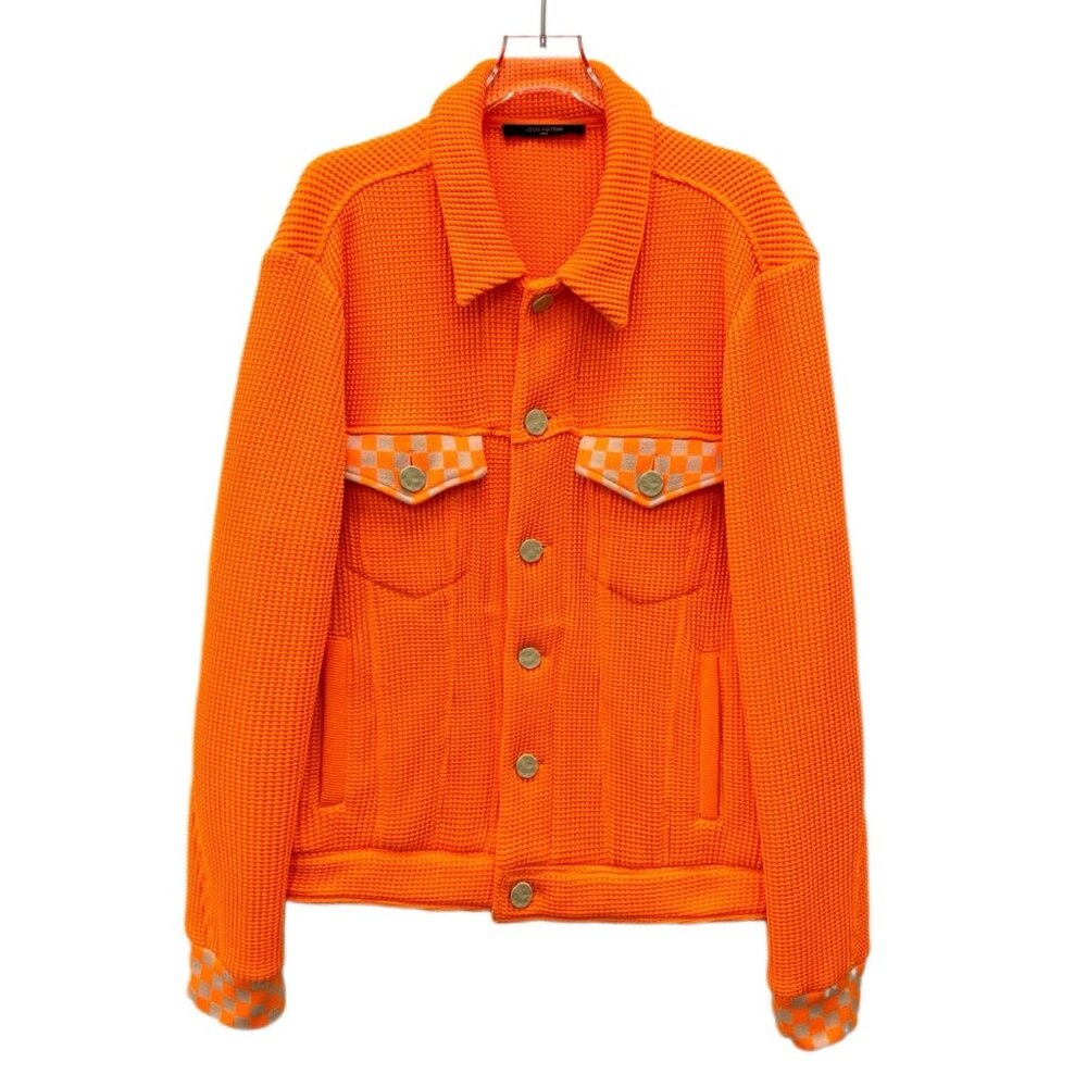 Louis Vuitton Orange Checkered Patchwork Jacket - image 1